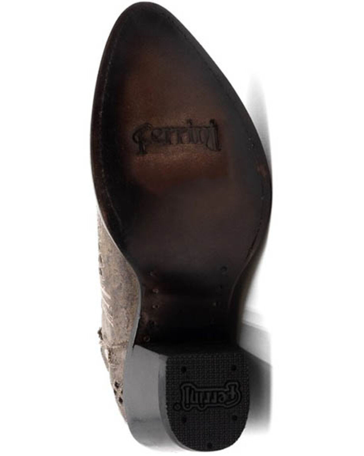 Image #6 - Ferrini Women's Savannah Fashion Booties - Round Toe, Dark Brown, hi-res