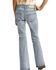 Rock & Roll Denim Girls' Light Wash Split Hem Basic Trouser , Blue, hi-res