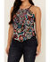 Image #3 - Idyllwind Women's Embroidered Handkerchief Tank , Turquoise, hi-res