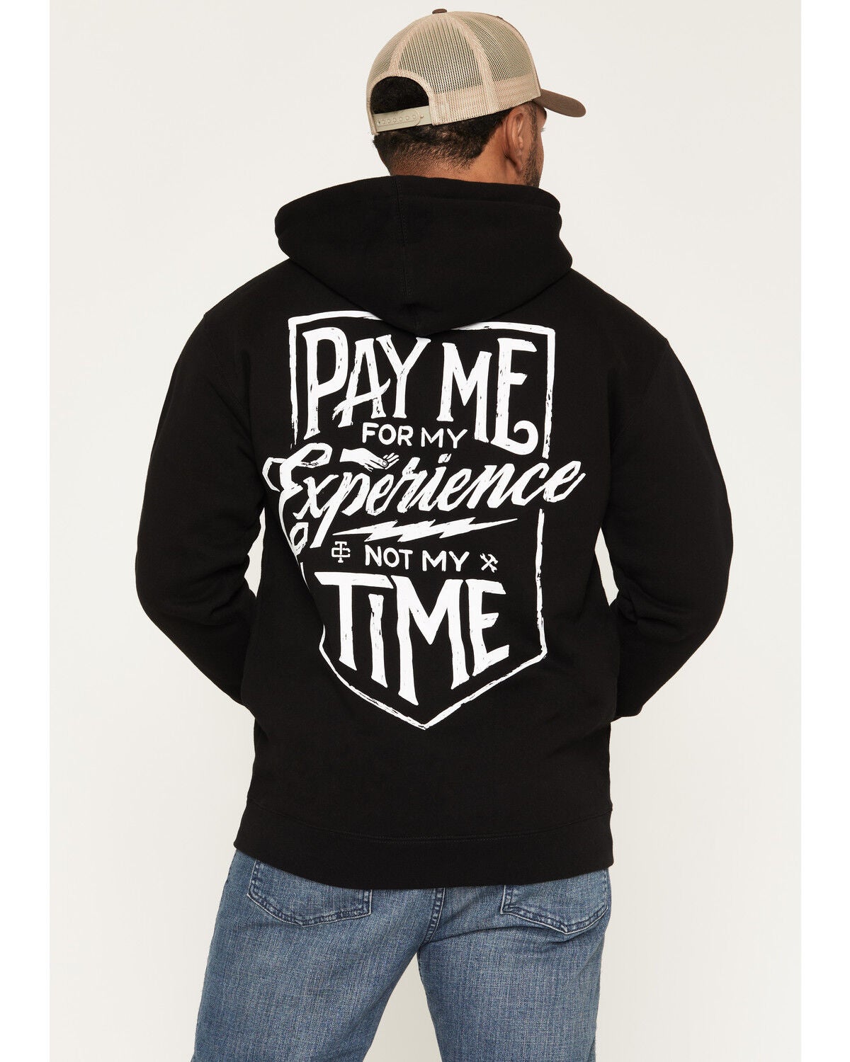 Troll Co Men's Pay Me Hooded Sweatshirt, Black, hi-res