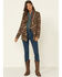 Cripple Creek Women's Navajo Open Front Cardigan , Tan, hi-res
