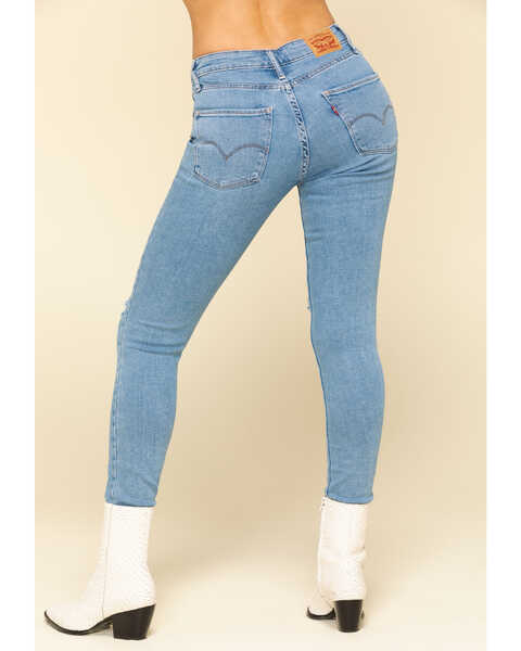 Image #2 - Levi’s Women's 721 High Rise Skinny Jeans, Blue, hi-res