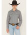 Image #1 - Cinch Women's Geo Print Long Sleeve Snap Stretch Western Shirt, Green, hi-res