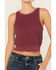 Image #3 - Free People Women's Vest Tank, Burgundy, hi-res