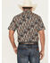 Image #4 - Rock & Roll Denim Men's Southwestern Print Short Sleeve Snap Stretch Western Shirt, Black, hi-res