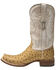 Image #3 - Tanner Mark Men's Ostrich Print Western Boots - Square Toe, Brown, hi-res