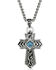 Image #1 - Montana Silversmiths Men's Trust And Faith Cross Necklace, Silver, hi-res