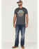 Image #2 - Moonshine Spirit Men's Fiesta Siesta Graphic T-Shirt , Dark Heather Grey, hi-res