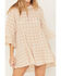 Image #3 - Show Me Your Mumu Women's Viola Plaid Print Mini Dress, Cream, hi-res