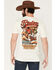 Image #1 - RANK 45&reg; Men's 8 Seconds to Victory Short Sleeve Graphic T-Shirt, Cream, hi-res