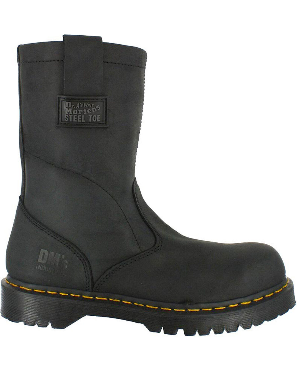 Image #2 - Dr. Martens Icon Ex Wide Wellington Work Boots - Steel Toe, Black, hi-res