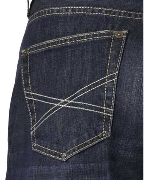 Image #4 - Stetson Men's 1312 Relaxed Fit Bootcut Jeans with Flag Detail - Big & Tall, Denim, hi-res