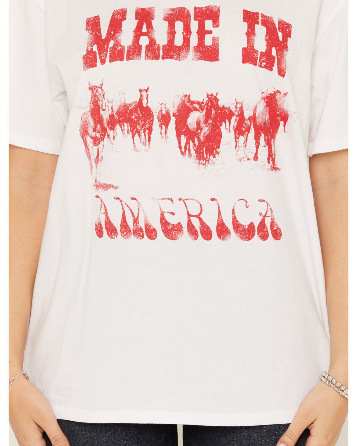 Image #3 - White Crow Women's Made in America Short Sleeve Graphic Tee, White, hi-res
