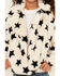 Image #3 - Urban Republic Girls' Star Print Faux Fur Moto Jacket, Cream, hi-res