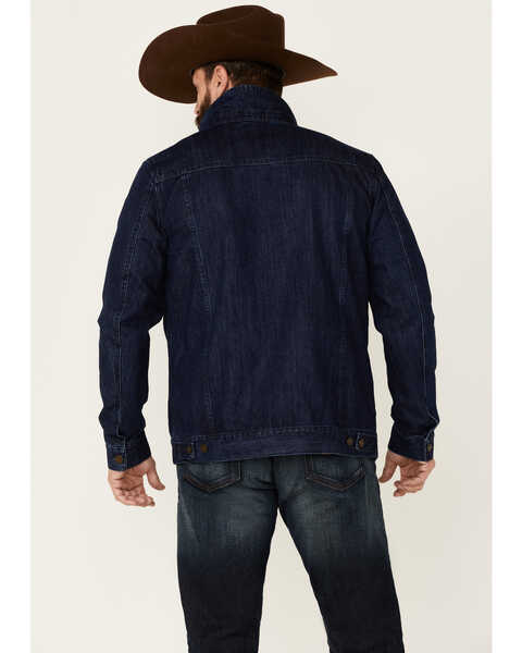 Image #4 - Cody James Men's Coasting Medium Wash Button-Front Unlined Denim Jacket , Indigo, hi-res