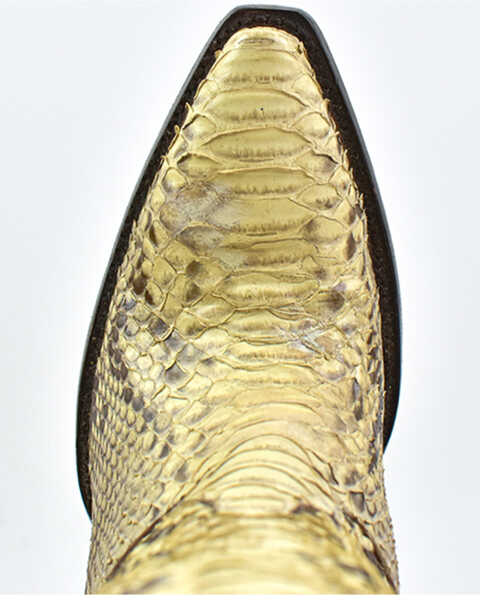 Image #6 - Dan Post Women's Natural Python Exotic Tall Western Boot - Snip Toe , , hi-res