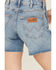 Image #4 - Wrangler Retro Women's Light Wash High Rise Stretch Denim Shorts, Light Wash, hi-res