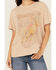 Image #3 - Wrangler Women's Ride Of Life Short Sleeve Graphic Tee, Beige, hi-res