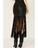 Image #4 - Wonderwest Women's Chain and Braid Fringe Leather Skirt , Black, hi-res