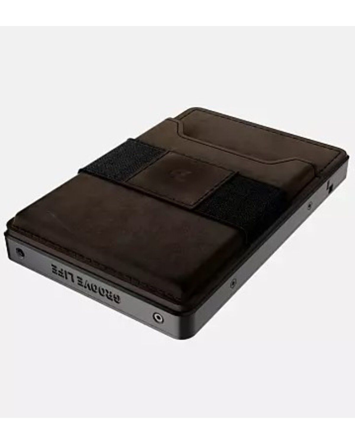 Image #2 - Groove Life Men's Anodized Aluminum Wallet, Brown, hi-res
