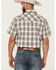 Image #4 - Gibson Trading Co Men's Starlink Plaid Print Short Sleeve Snap Western Shirt - Big, Grey, hi-res