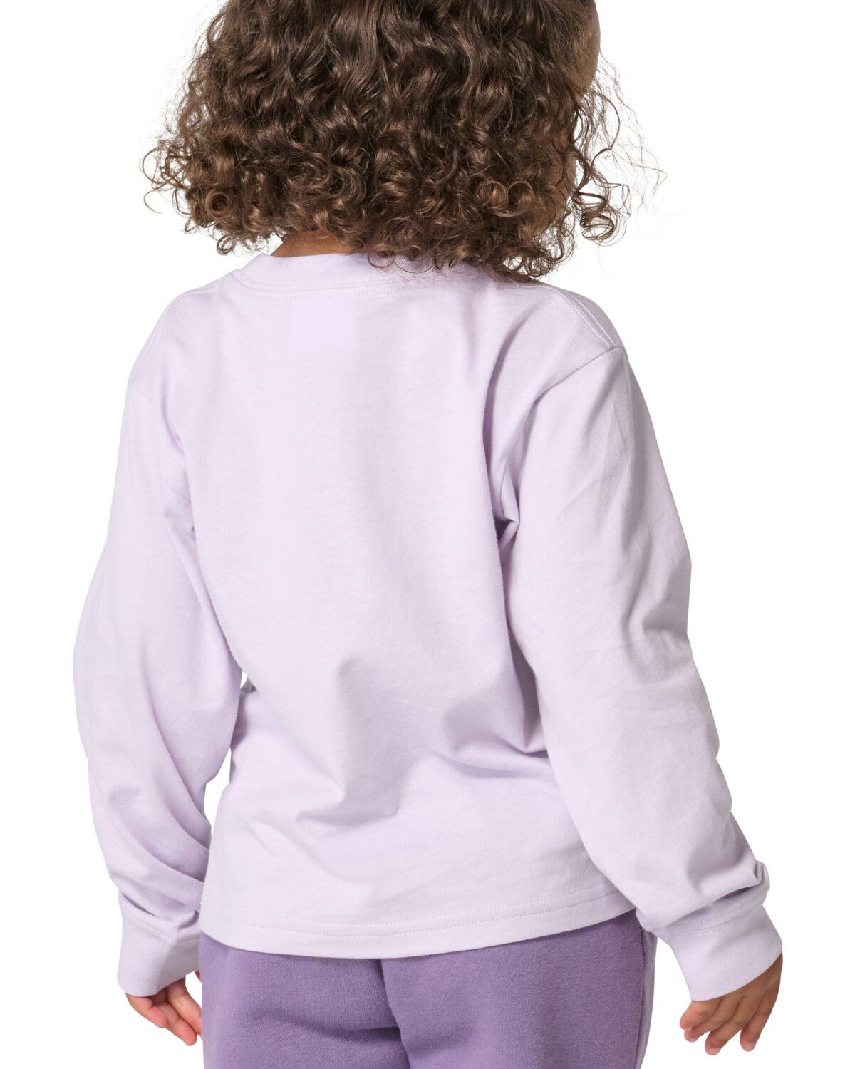 Image #3 - Carhartt Toddler Girls' Thistle Floral Pocket Long Sleeve Tee, Light Purple, hi-res