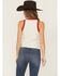Image #4 - Wrangler Women's Saddle Up Embroidered Tank Top, White, hi-res