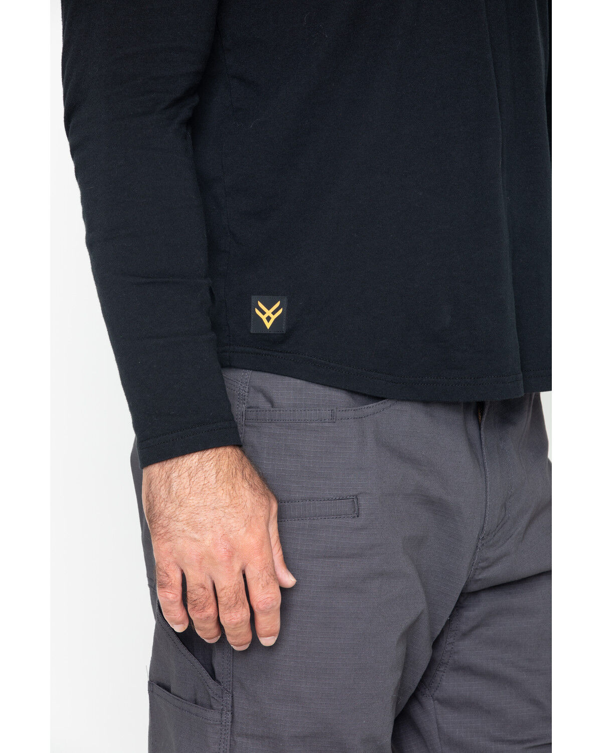 Image #4 - Hawx Men's Solid Pocket Crew Tee - Big, Black, hi-res