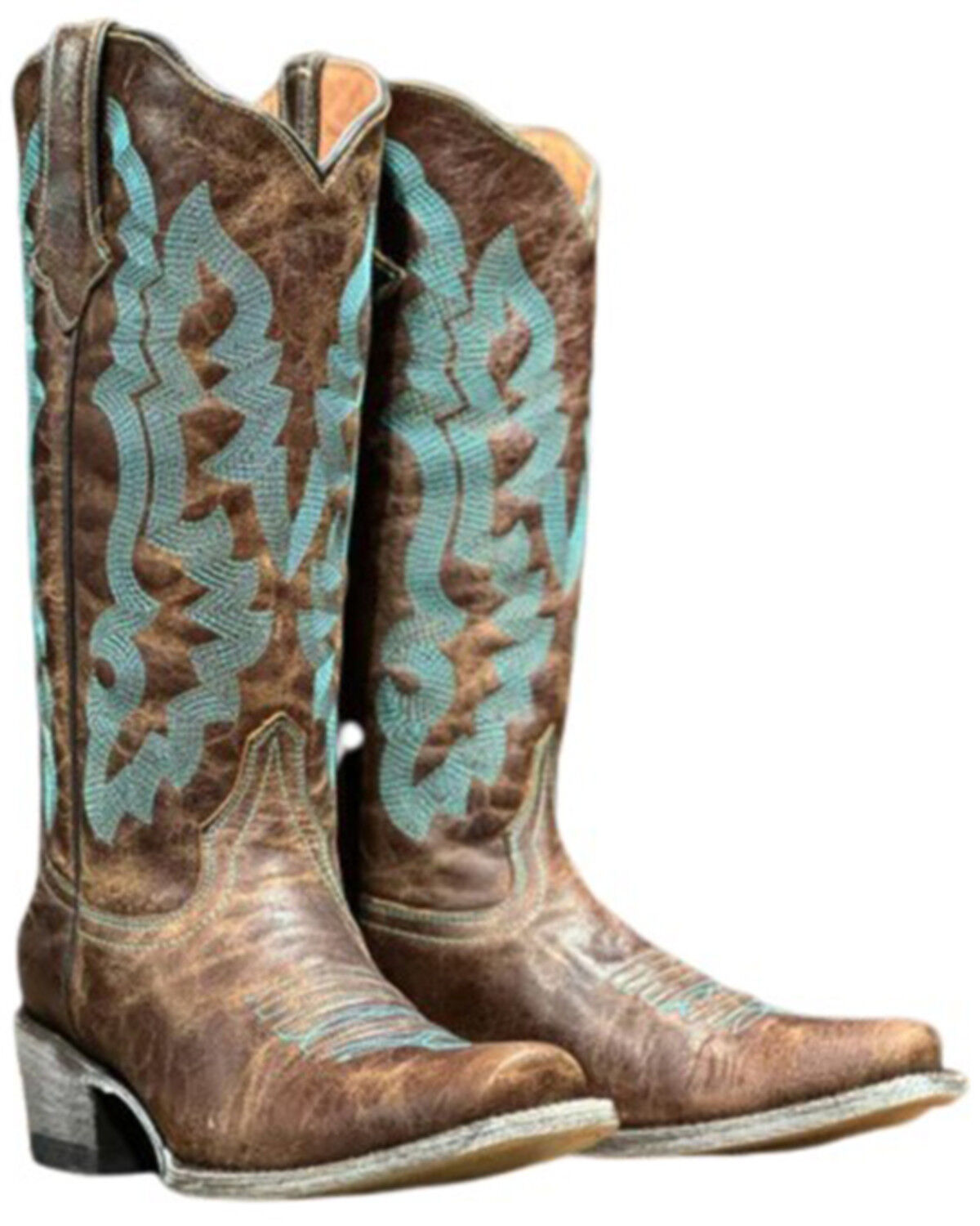 Image #1 - Tanner Mark Women's Mindi Western Boots - Square Toe, Brown, hi-res