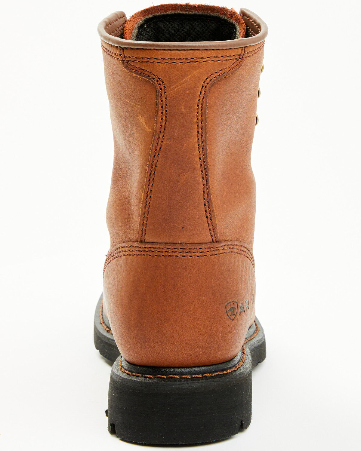 Image #5 - Ariat Men's Cascade 8" Lace-Up Work Boots - Soft Toe, Bronze, hi-res