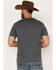 Image #4 - Smith & Wesson Men's Distressed USA Flag Logo Short Sleeve Graphic T-Shirt, Heather Grey, hi-res