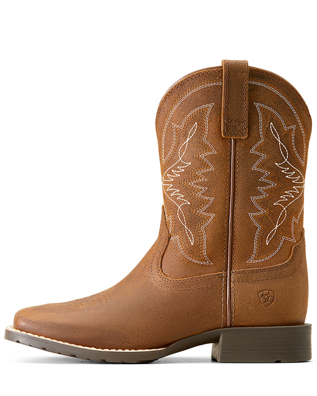 Image #2 - Ariat Boys' Hybrid Rancher Western Boots - Broad Square Toe, Brown, hi-res