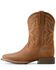 Image #2 - Ariat Boys' Hybrid Rancher Western Boots - Broad Square Toe, Brown, hi-res