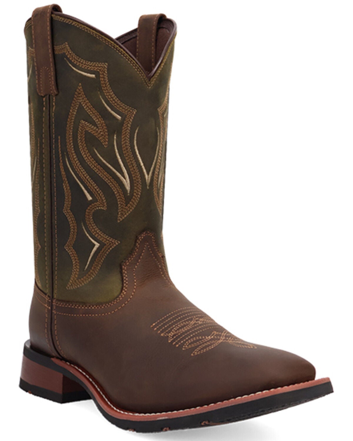 Image #1 - Laredo Men's Trailblazer Performance Western Boots - Broad Square Toe, Brown, hi-res