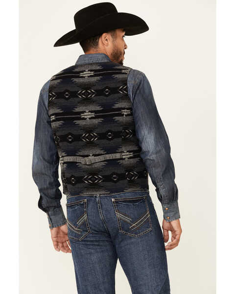 Image #4 - Outback Trading Co. Men's Iron Gray Sebastian Snap-Front Vest , Charcoal, hi-res