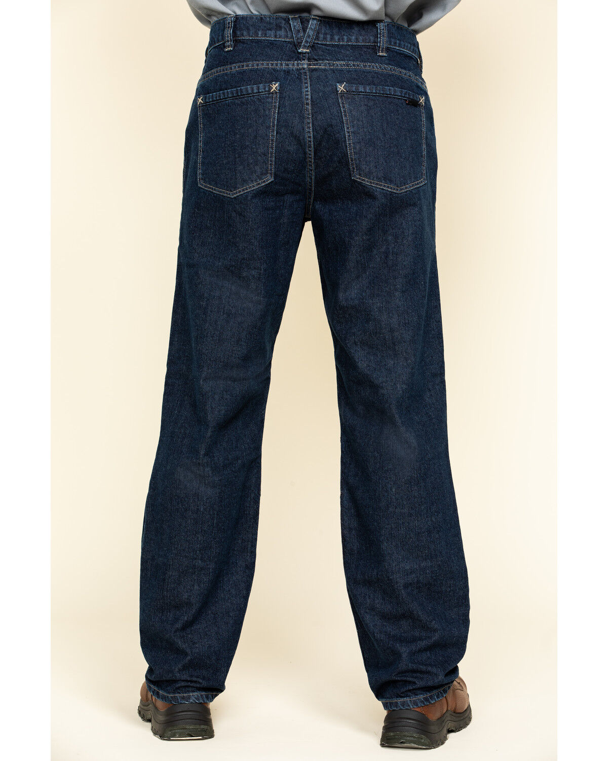 Image #1 - Hawx Men's FR Denim Straight Work Jeans, Indigo, hi-res