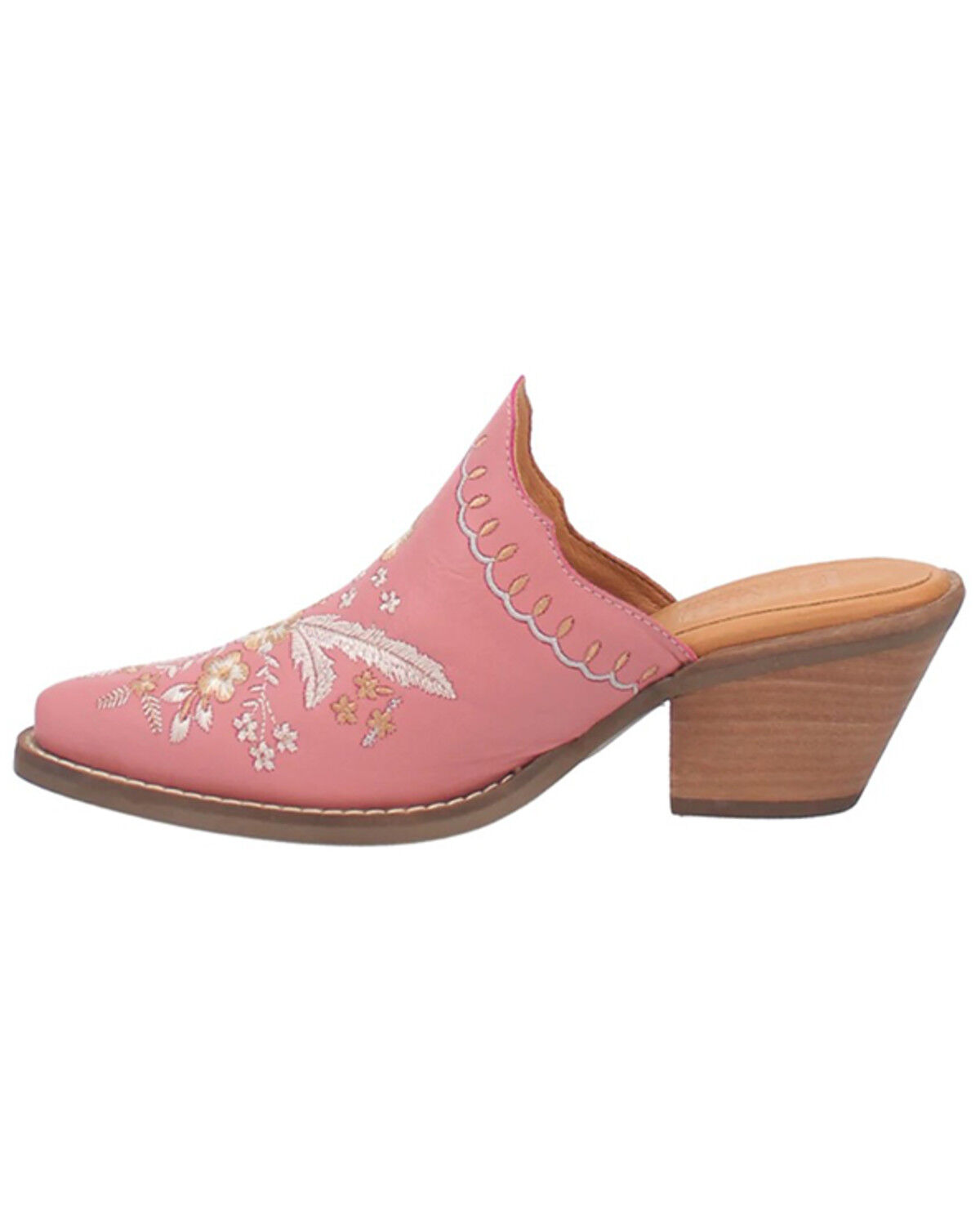 Image #3 - Laredo Women's Wildflower Mules - Snip Toe, Pink, hi-res