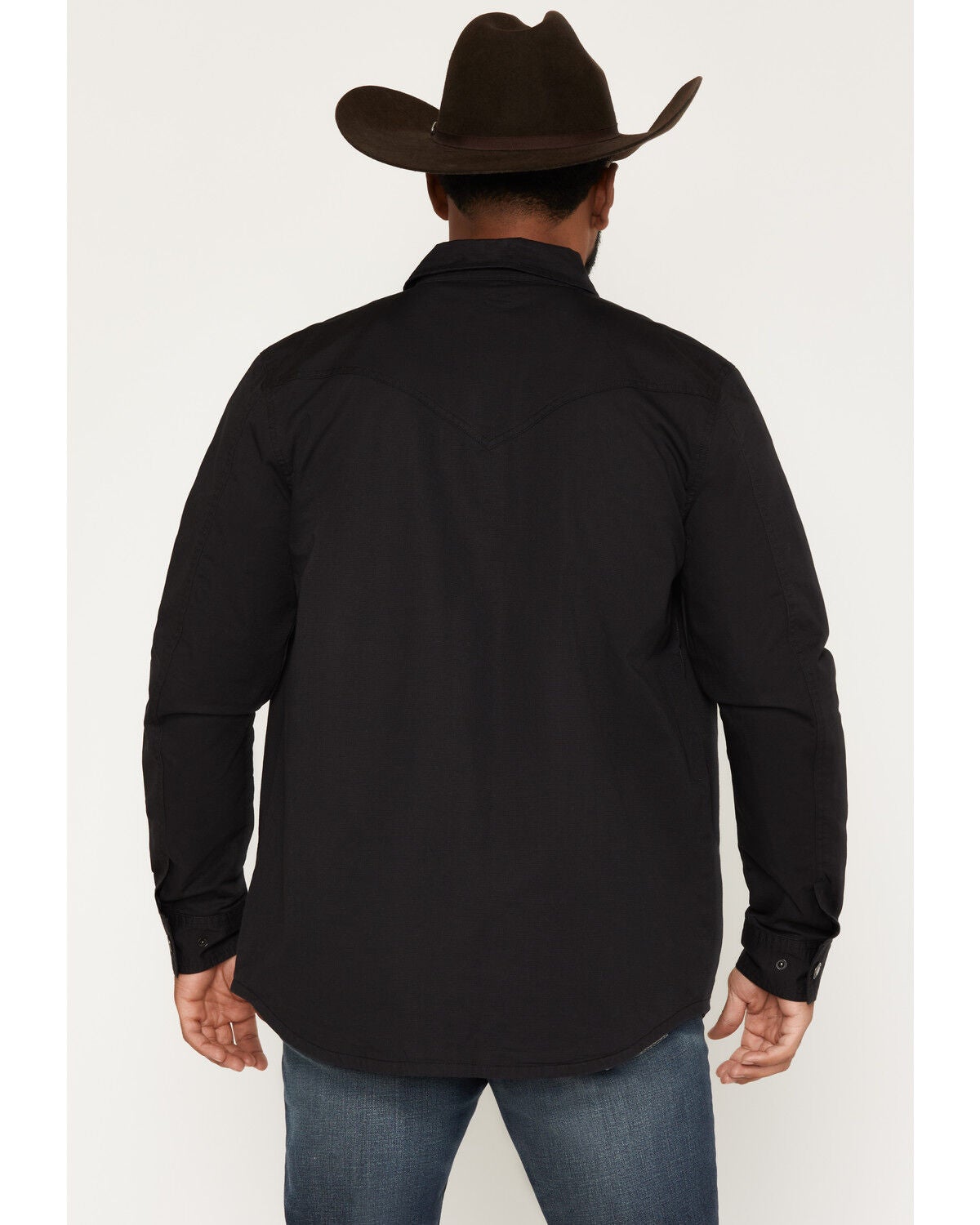 Image #4 - Moonshine Spirit&reg; Men's Thunder Solid Snap Shirt Jacket, Black, hi-res
