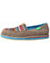 Twisted X Women's Serape Driving Moccasin Shoes - Moc Toe, Grey, hi-res