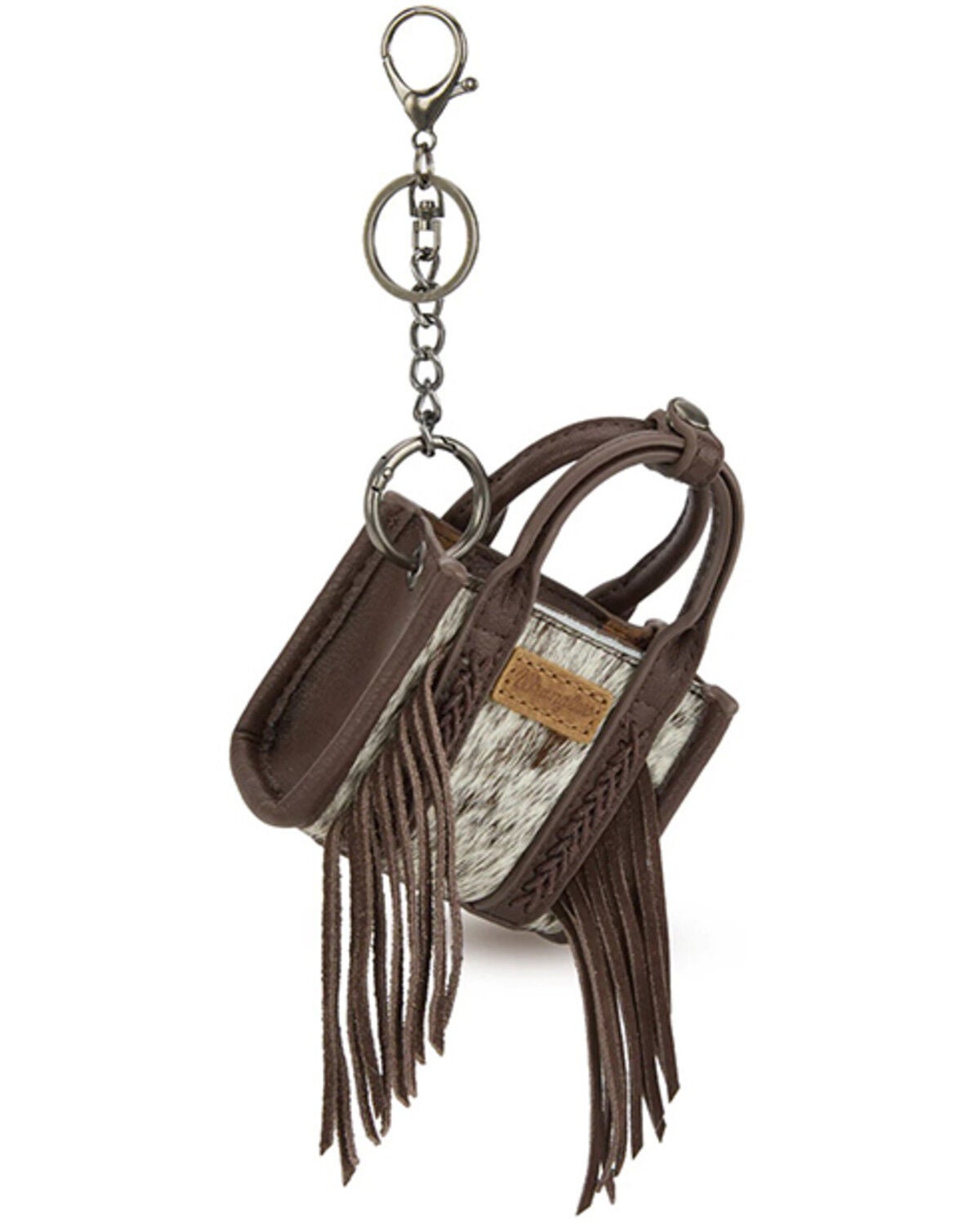 Image #1 - Wrangler Cowhide Mini Handbag Charm, Coffee, hi-res