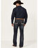 Image #1 - Rock & Roll Denim Men's Dark Wash Double Barrel Reflex Bootcut Stretch Denim Jeans, Dark Wash, hi-res
