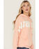 Image #2 - Wrangler Retro Women's Classic Logo Hoodie, Pink, hi-res