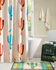 HiEnd Accents Cream Printed Cactus Shower Curtain , Cream, hi-res