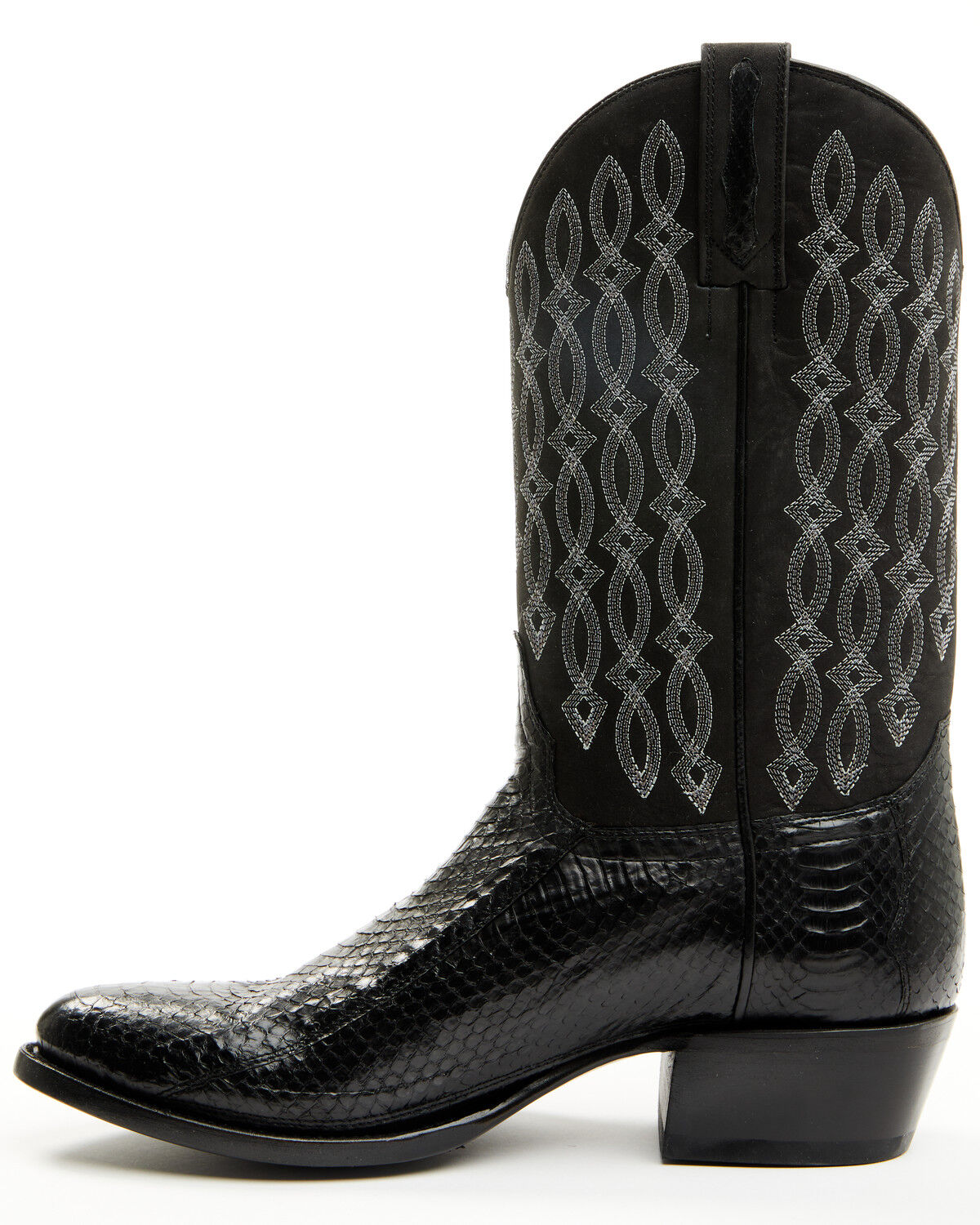 Image #3 - Cody James Men's Exotic Snake Western Boots - Round Toe, Black, hi-res