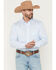 Image #1 - Wrangler X Cody Johnson Men's Checkered Print Long Sleeve Button-Down Western Shirt, Blue, hi-res