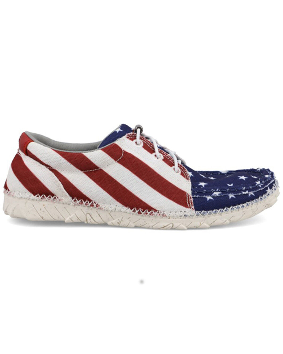 Image #2 - Twisted X Women's Zero-X™ Casual Shoes - Moc Toe, Red/white/blue, hi-res