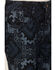 Image #2 - Shyanne Girls' Dark Wash Allover Printed Flare Jeans, Dark Wash, hi-res