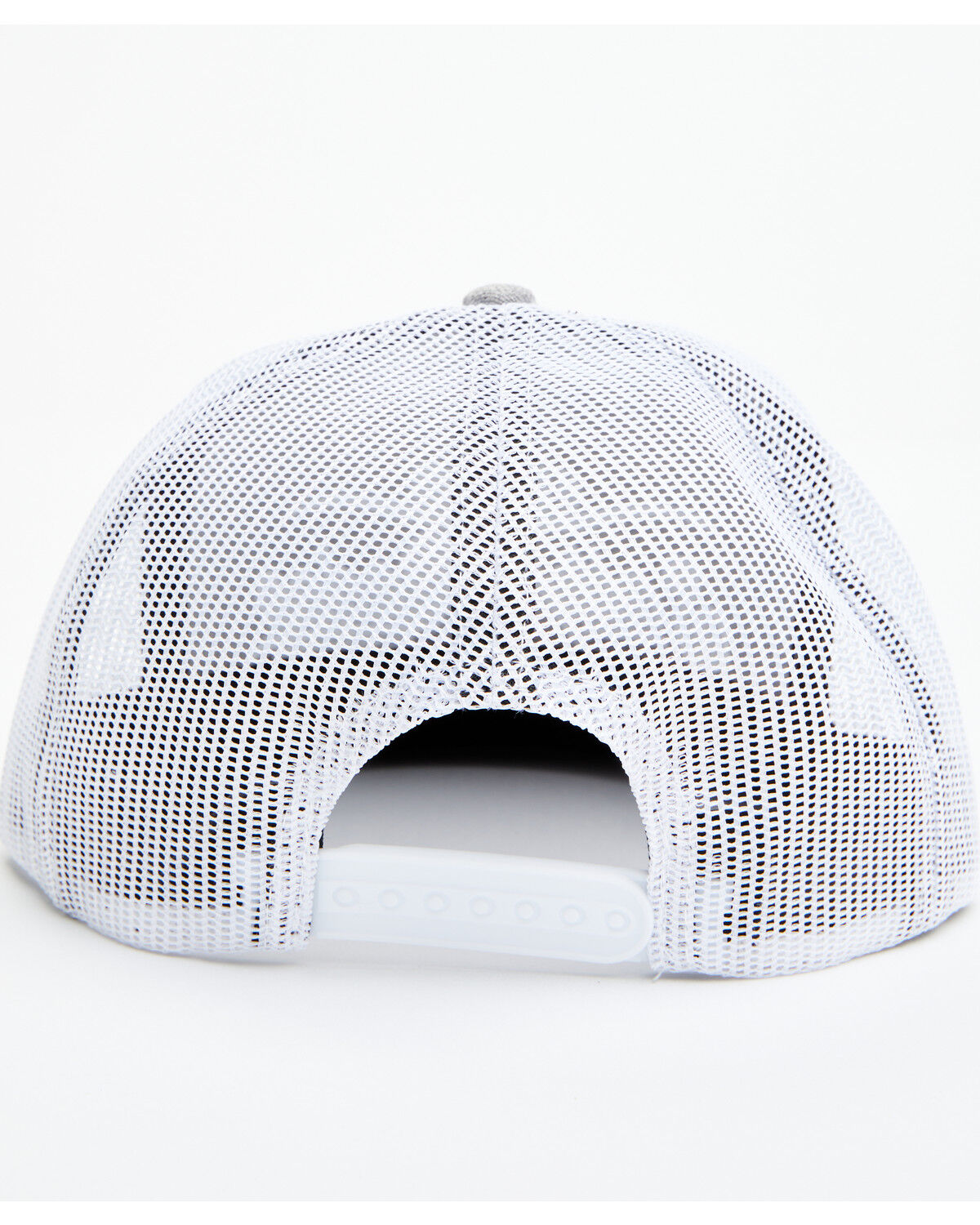 Image #3 - Salty Rodeo Men's Longhorn Logo Embroidered Trucker Cap, Grey, hi-res