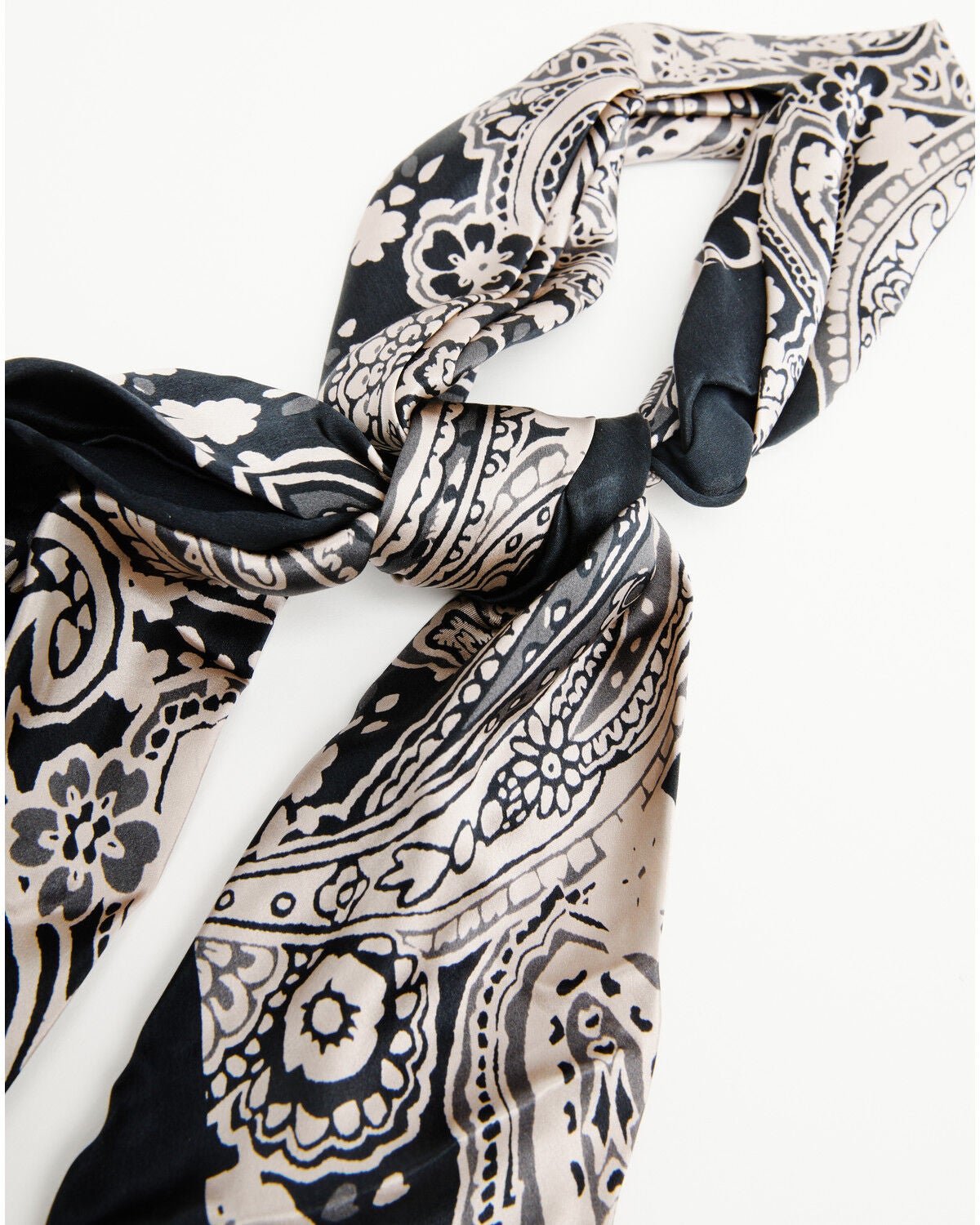 Image #2 - Cody James Men's Fletcher Paisley Print Wild Rag, Navy, hi-res