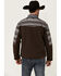 Image #4 - Hooey Men's Serape Striped Print Color Block Softshell Jacket, Brown, hi-res